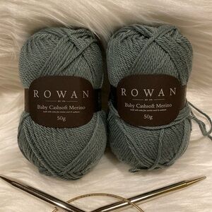 2-skeins, Rowan Baby Cashsoft Merino Yarn #125 Cecily, NWTags @ all same dye lot